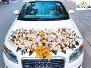 Cho thuê xe cưới màu trắng Audi A4